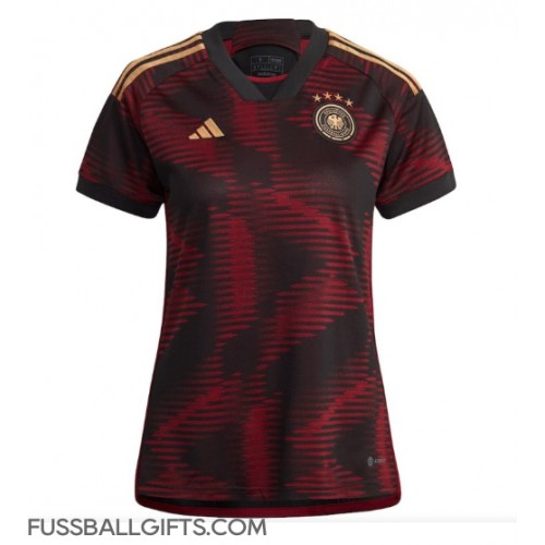 Deutschland Fußballbekleidung Auswärtstrikot Damen WM 2022 Kurzarm